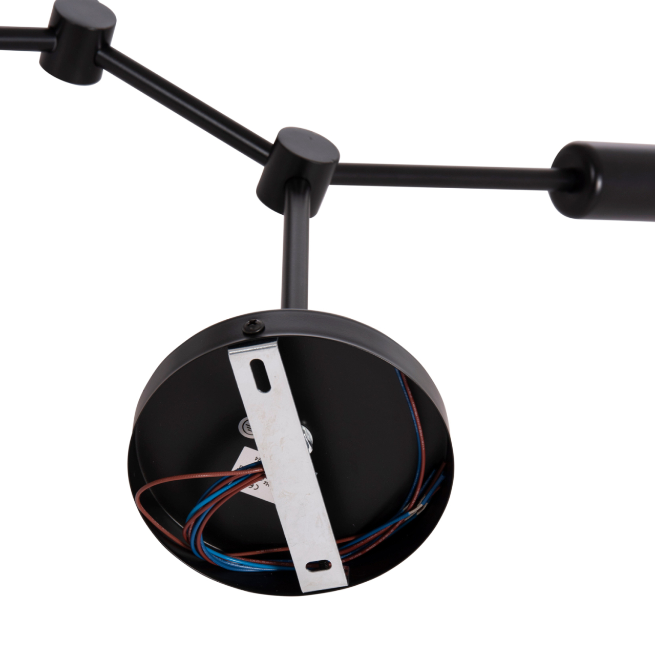 CEILING PENDANT 4-LIGHT FIXTURE LIGHTY HM7405.11 BLACK METAL 57x5x52Hcm. [7]
