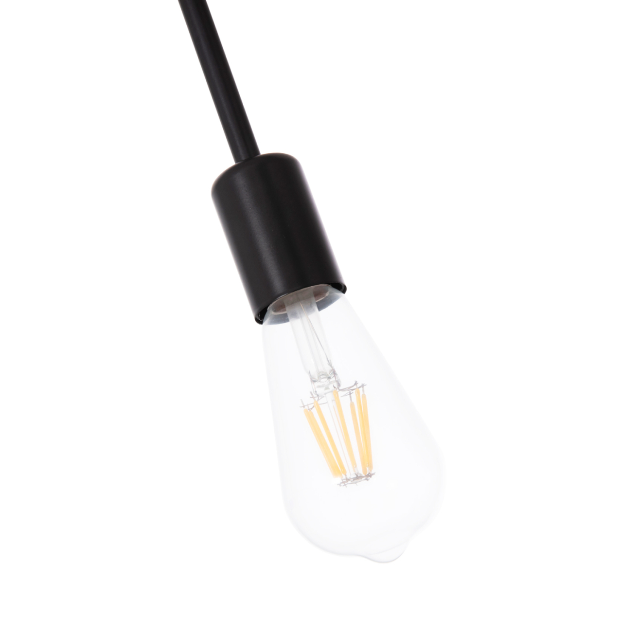 CEILING PENDANT 4-LIGHT FIXTURE LIGHTY HM7405.11 BLACK METAL 57x5x52Hcm. [4]