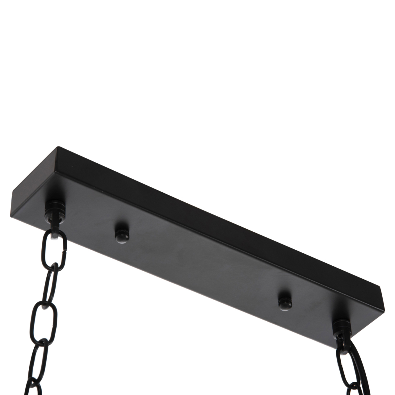 CEILING PENDANT 6-LIGHT HM4118 WOODEN FISH-BLACK METAL-GLASS 95x35x116H cm. [9]