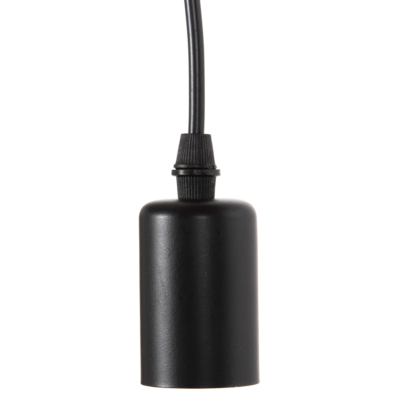 CEILING PENDANT 6-LIGHT HM4175 BLACK METAL-BLACK CABLES Φ100x180Hcm. [5]