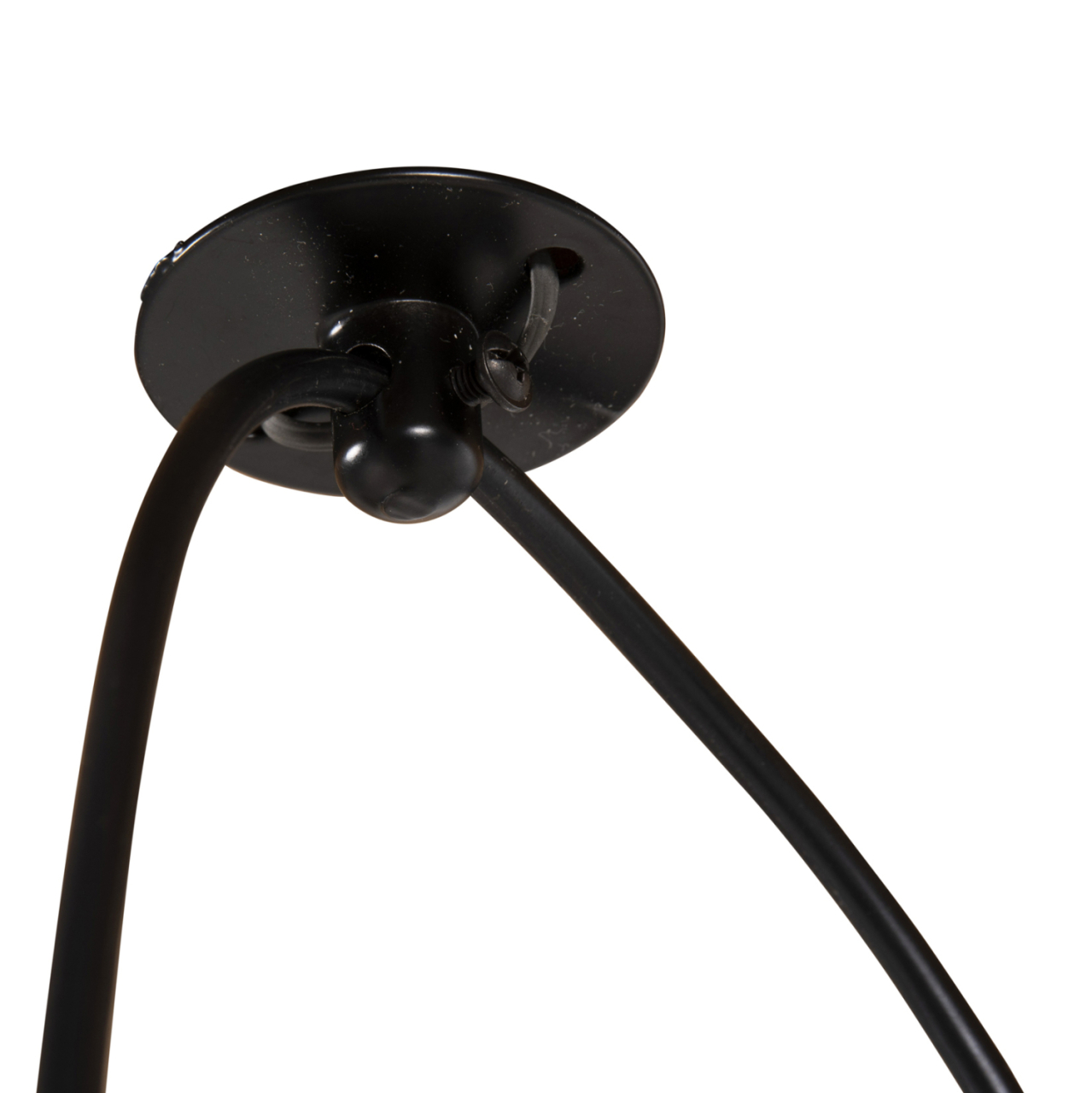 CEILING PENDANT 6-LIGHT HM4175 BLACK METAL-BLACK CABLES Φ100x180Hcm. [7]