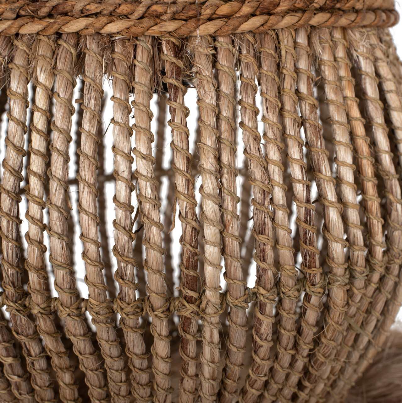 CEILING PENDANT ABACA FIBERS IN NATURAL 30x30x45-80Hcm.HM7772 [4]
