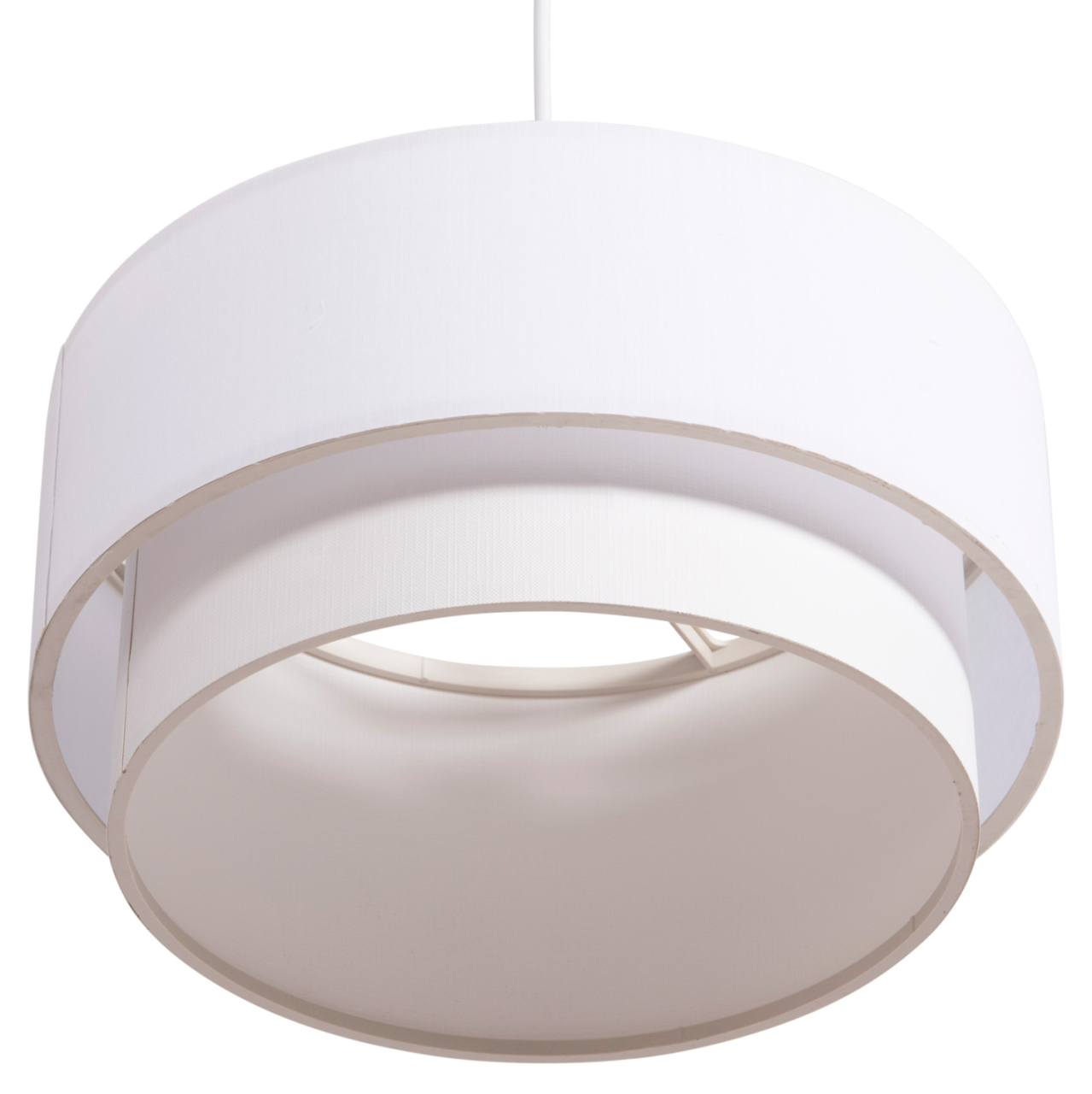 CEILING PENDANT CYLINDRICAL LAMP KRIKS HM4707.01 PVC IN WHITE Φ30x70Hcm. [5]