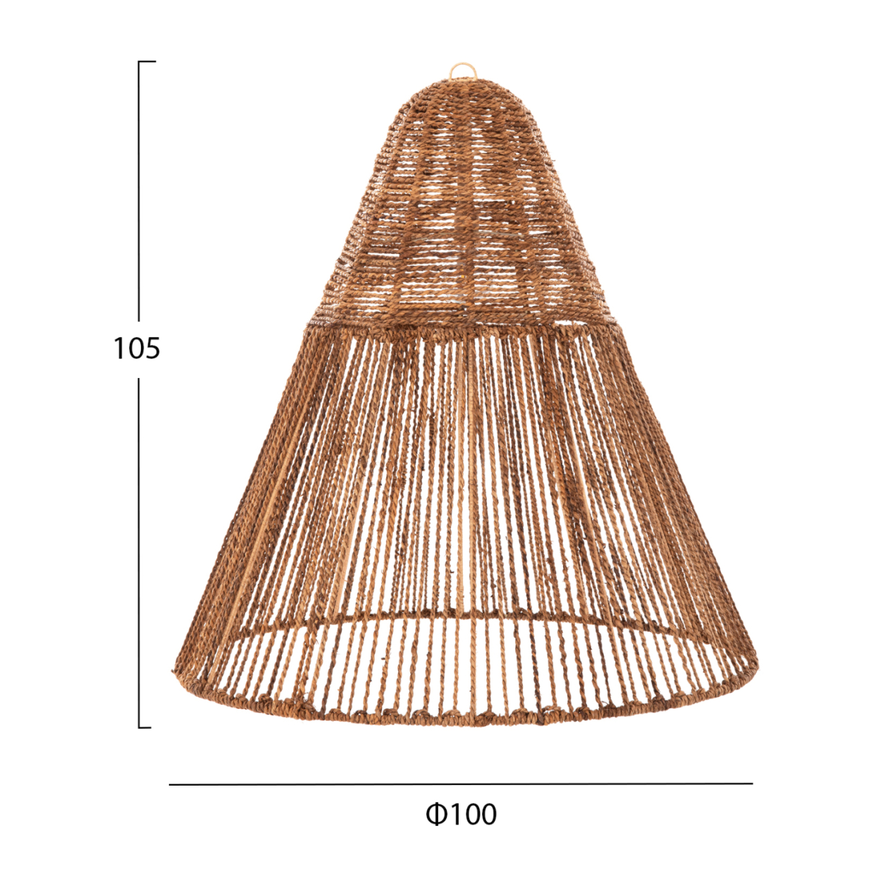 CEILING PENDANT LAMP HM4034 DRIED BANANA TREE FIBERS IN BROWN COLOR Φ100x100-105Hcm. [2]
