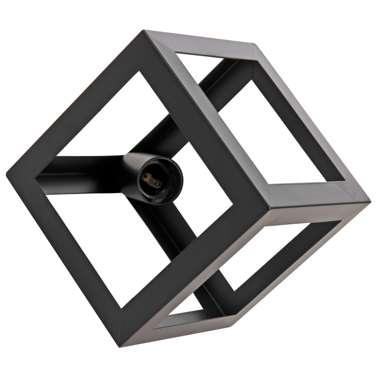 CEILING PENDANT LAMP HM4036 3 CUBES BLACK METAL Φ23x122Hcm. [5]