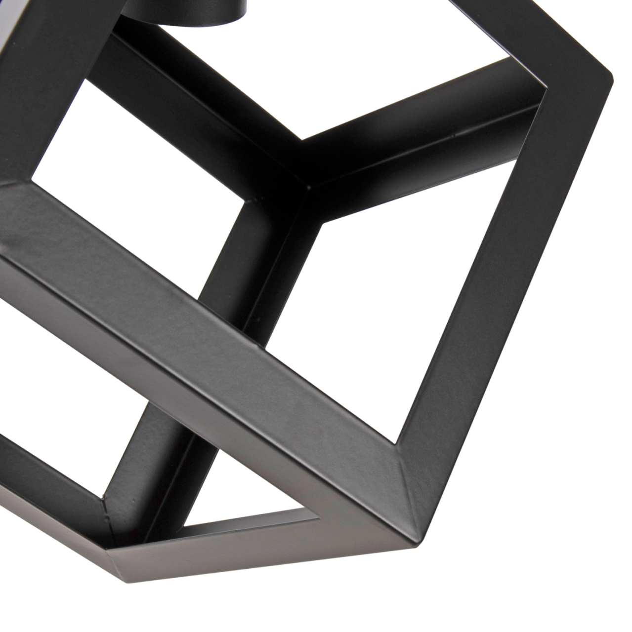 CEILING PENDANT LAMP HM4036 3 CUBES BLACK METAL Φ23x122Hcm. [4]