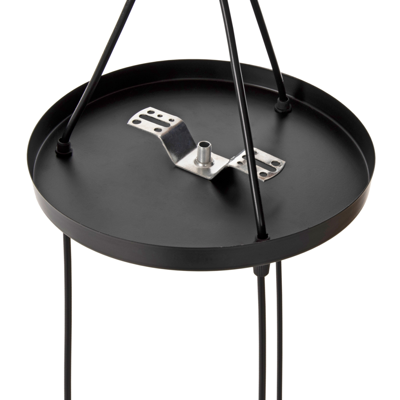 CEILING PENDANT LAMP HM4041 3-LIGHT BLACK METAL 25x22x123Hcm. [8]