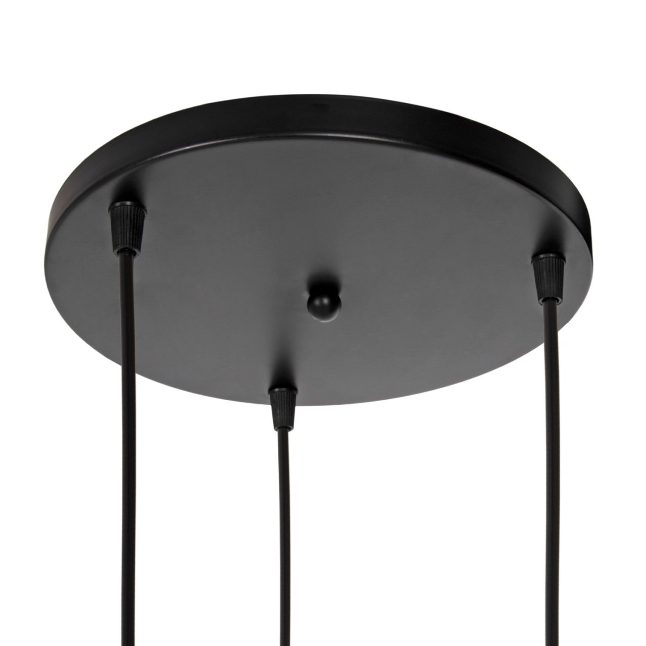 CEILING PENDANT LAMP HM4041 3-LIGHT BLACK METAL 25x22x123Hcm. [7]