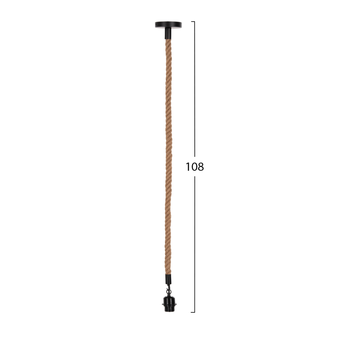 CEILING PENDANT LAMP HM4043 ROPE 1M LONG AND 2cm THICK-E27 SOCKET [2]