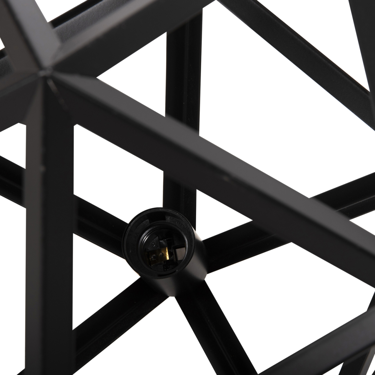 CEILING PENDANT LAMP HM4073 BLACK METAL 30x30x35H cm. [6]