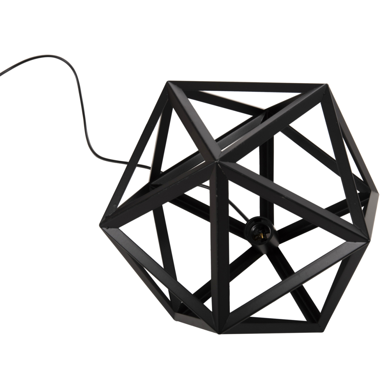 CEILING PENDANT LAMP HM4073 BLACK METAL 30x30x35H cm. [5]