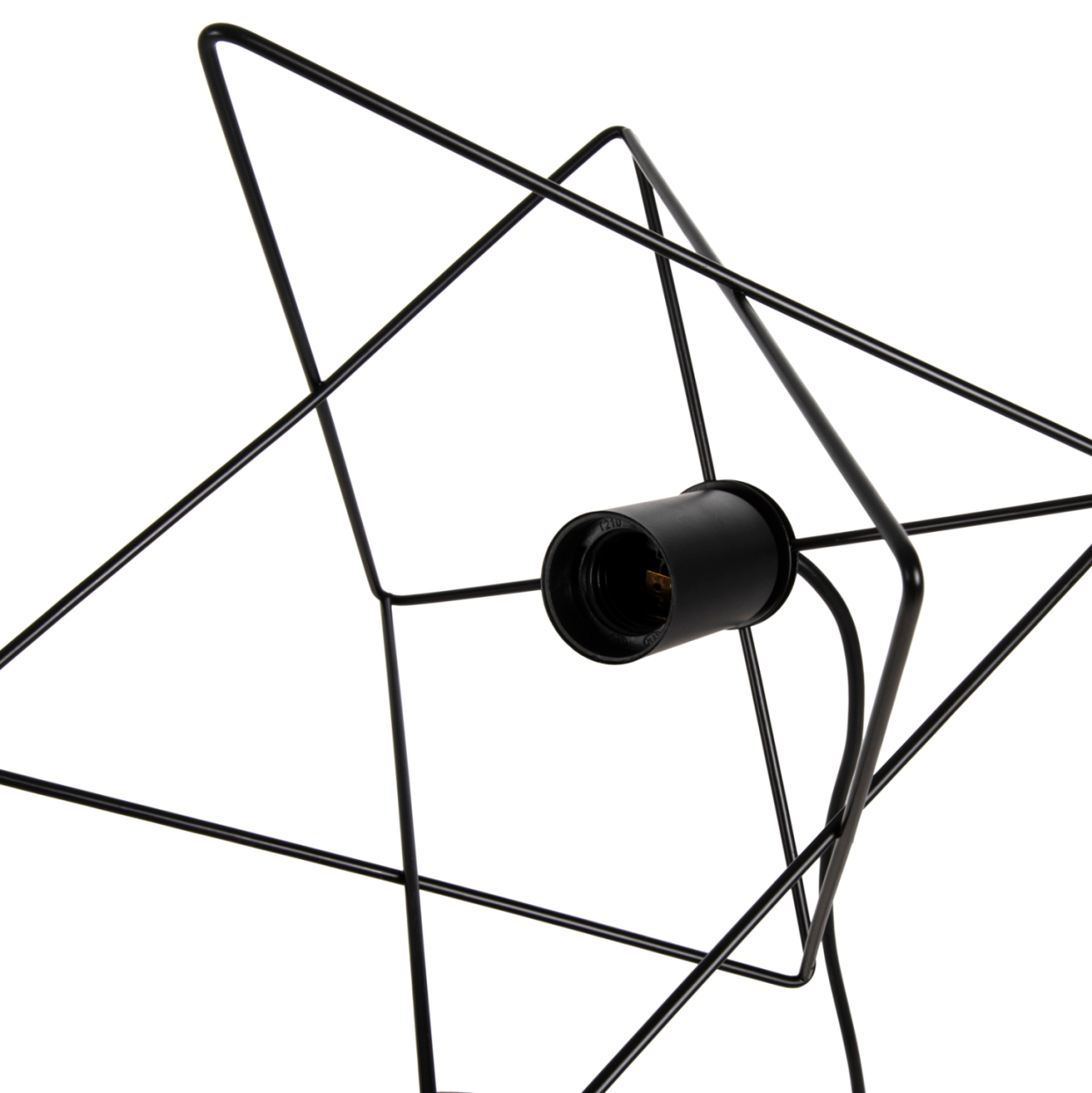 CEILING PENDANT LAMP HM4075 BLACK METAL CAP 18x17x120Hcm. [5]