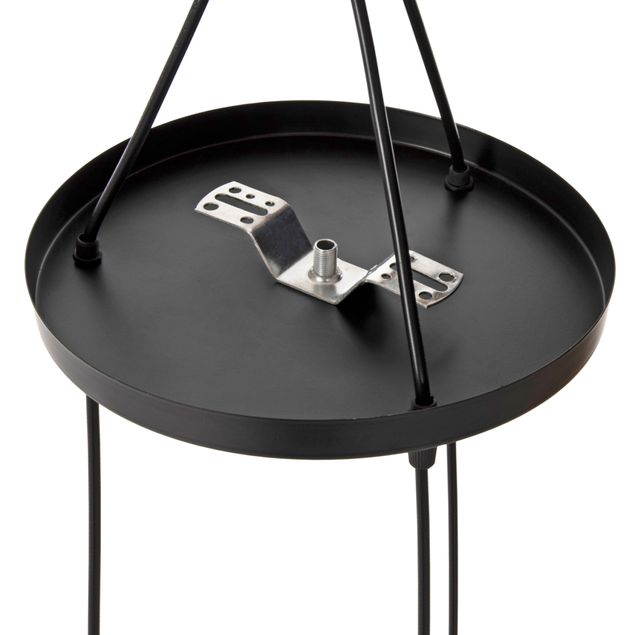 CEILING PENDANT LAMP HM4076 3-LIGHT BLACK METAL Φ23x122Hcm. [6]