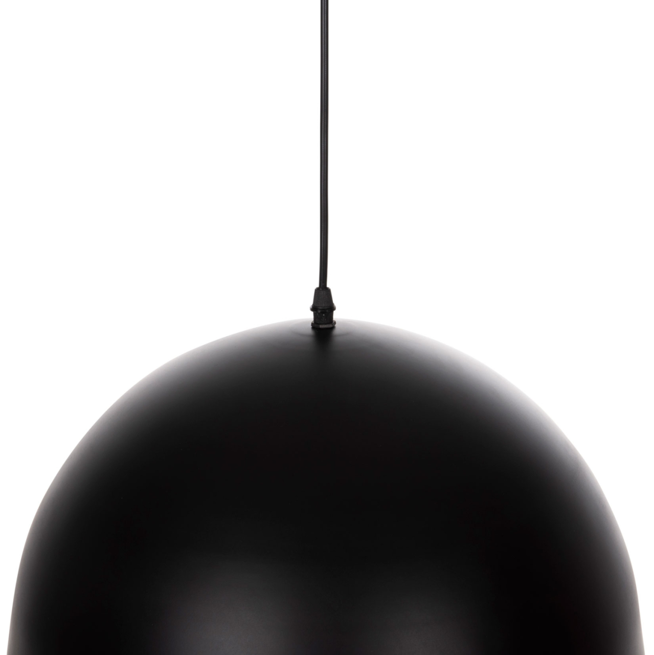 CEILING PENDANT LAMP HM4078 BLACK METAL ROUND CAP Φ40x125Hcm. [4]