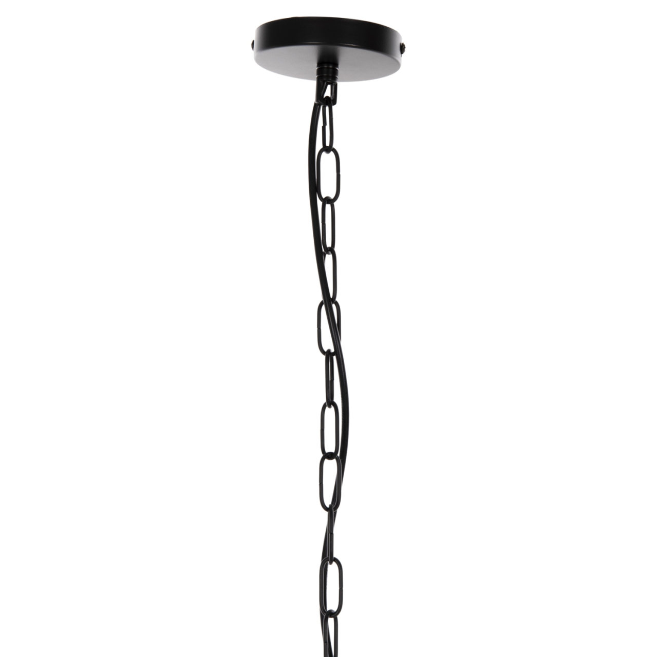 CEILING PENDANT LAMP HM4092 BLACK METAL CAP Φ33,5x29-127,5Hcm. [6]