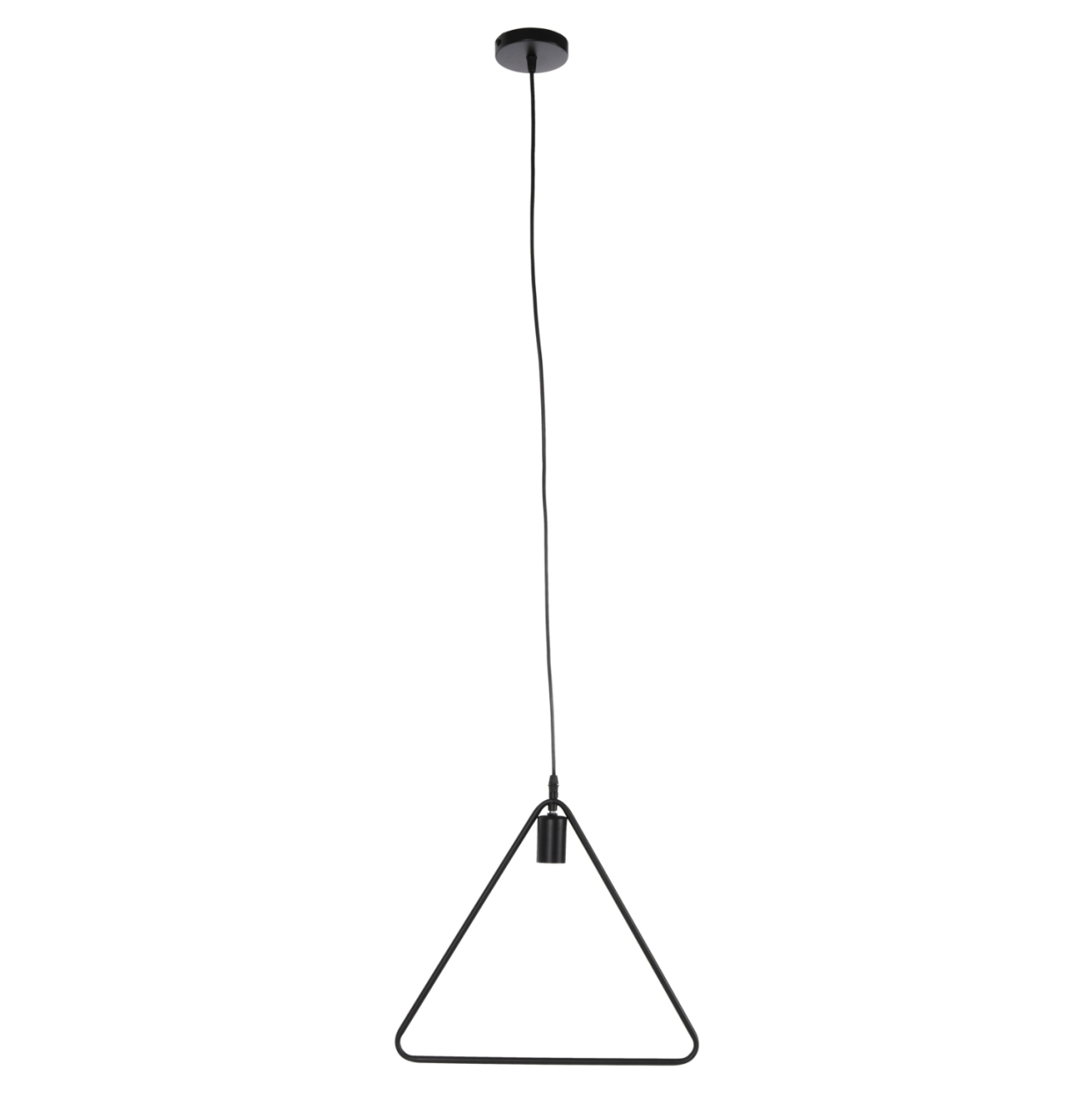 CEILING PENDANT LAMP HM4096 BLACK METAL TRIANGLE 38x132H cm. [2]