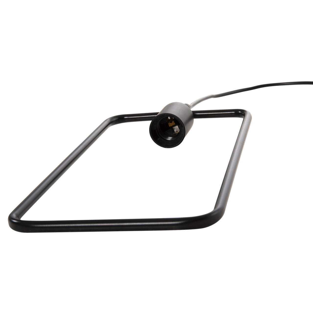 CEILING PENDANT LAMP HM4097 BLACK METAL RECTANGLE 17,5x133H cm. [5]