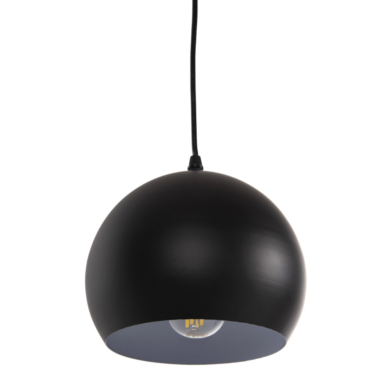 CEILING PENDANT LAMP HM4107 BLACK METAL CAP 19x19x115Hcm. [5]