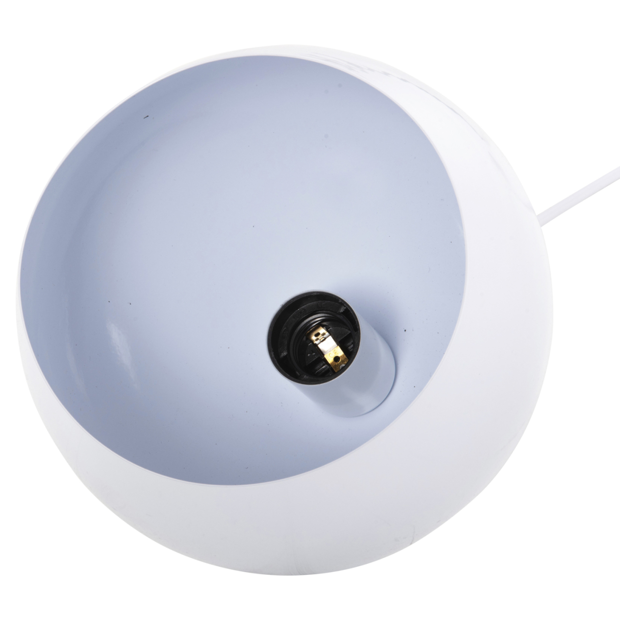 CEILING PENDANT LAMP HM4108 WHITE METAL BELL 19x19x115H cm. [5]