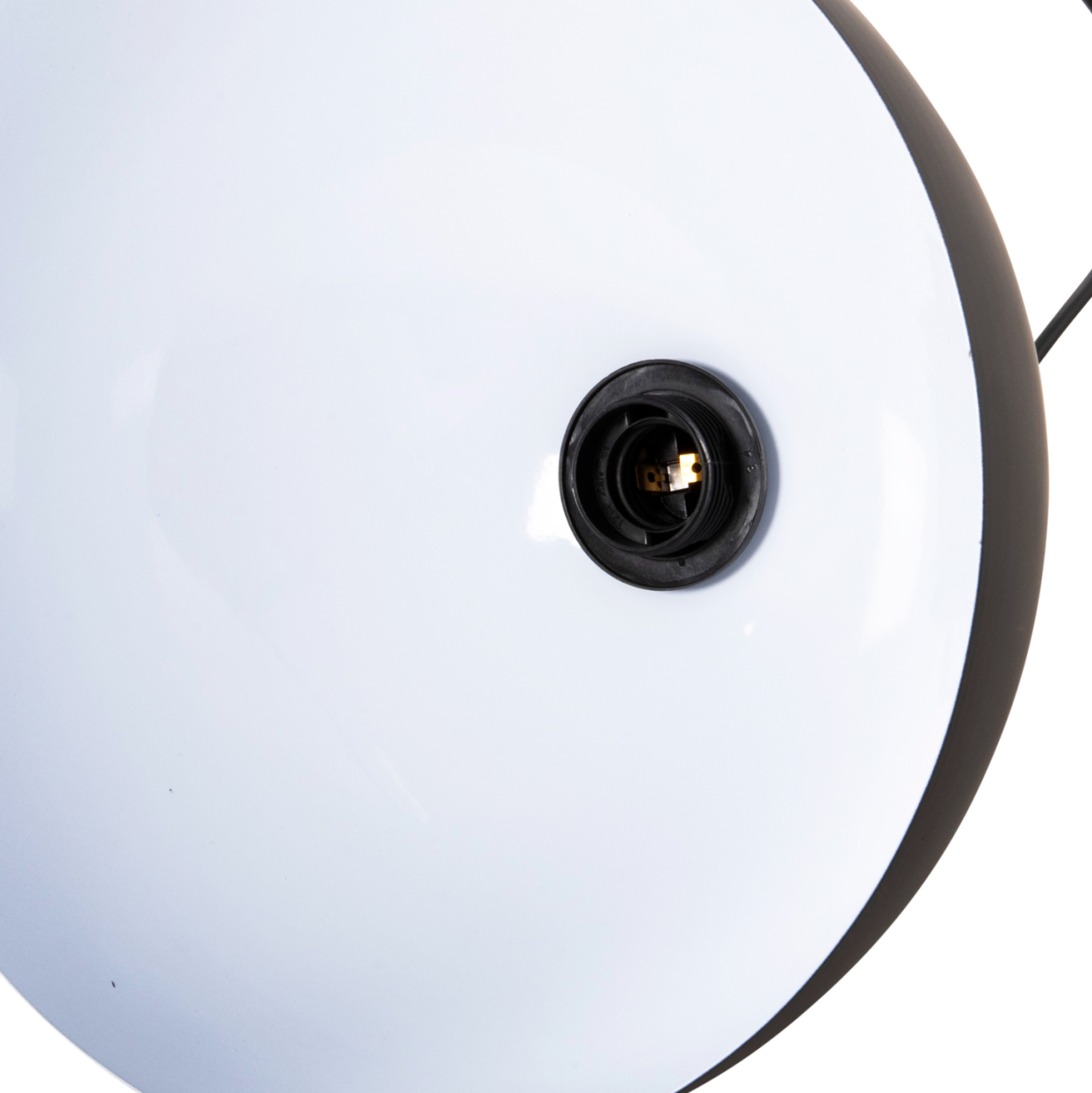 CEILING PENDANT LAMP HM4110 BLACK METAL BELL Φ29Χ121Hcm. [5]