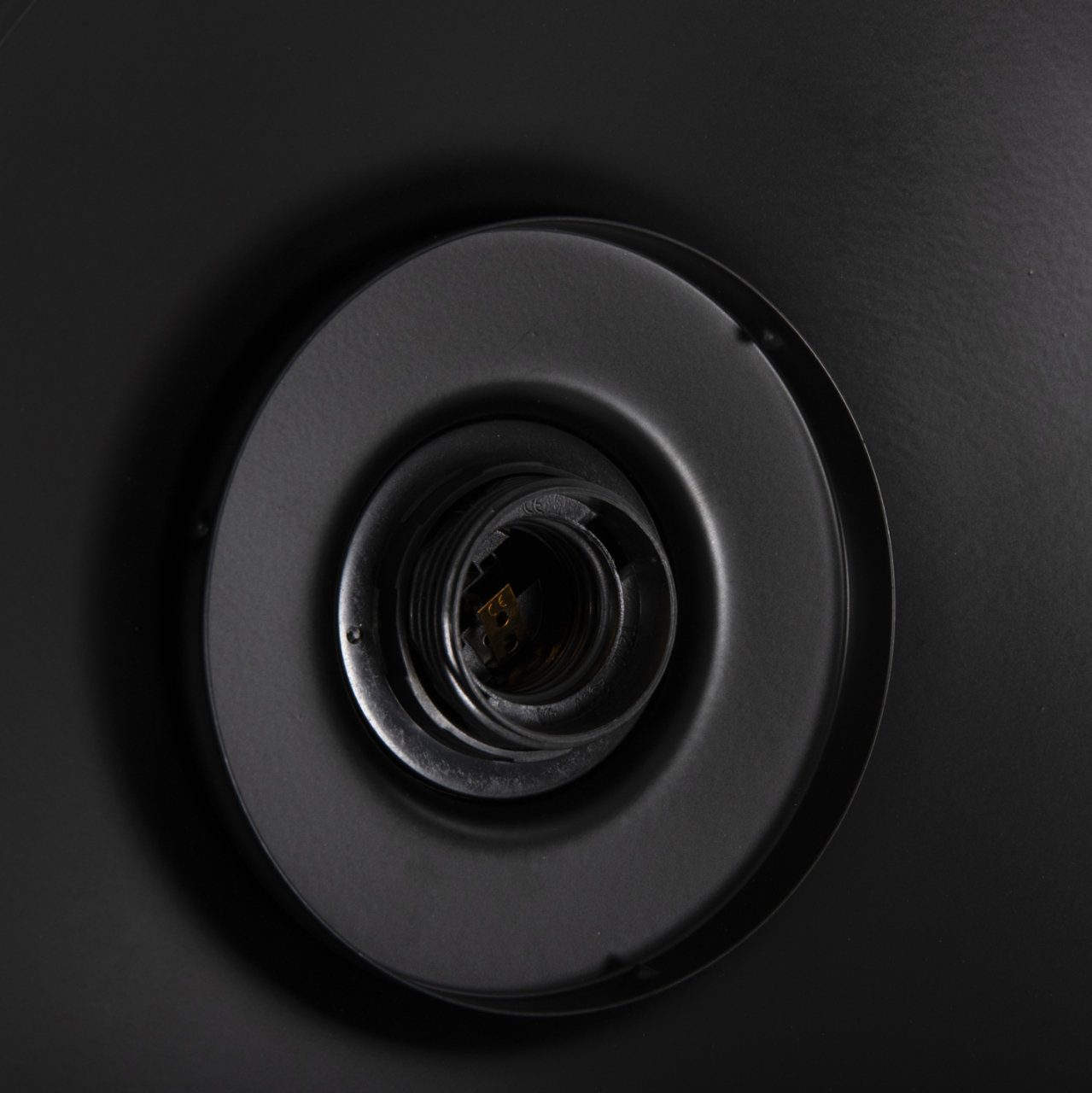 CEILING PENDANT LAMP HM4119 BLACK METAL-GLASS Φ26x125Hcm. [6]
