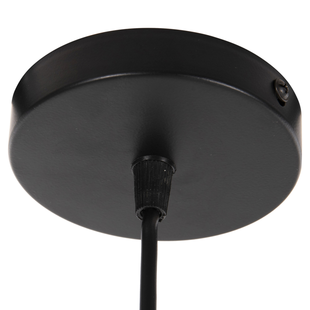 CEILING PENDANT LAMP HM4119 BLACK METAL-GLASS Φ26x125Hcm. [7]