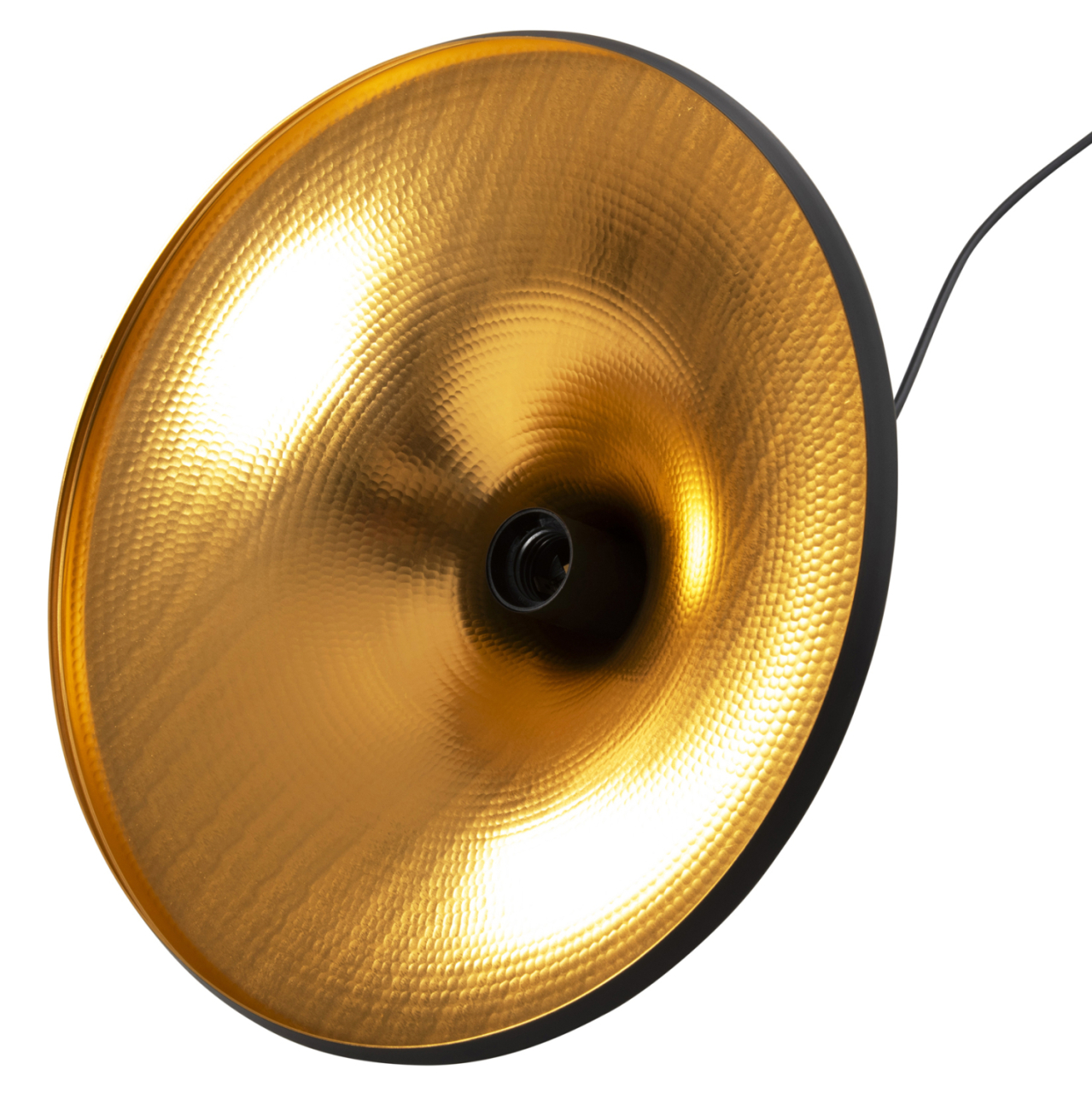 CEILING PENDANT LAMP HM4133 ALUMINUM IN BLACK and GOLD Φ36x112H cm. [6]