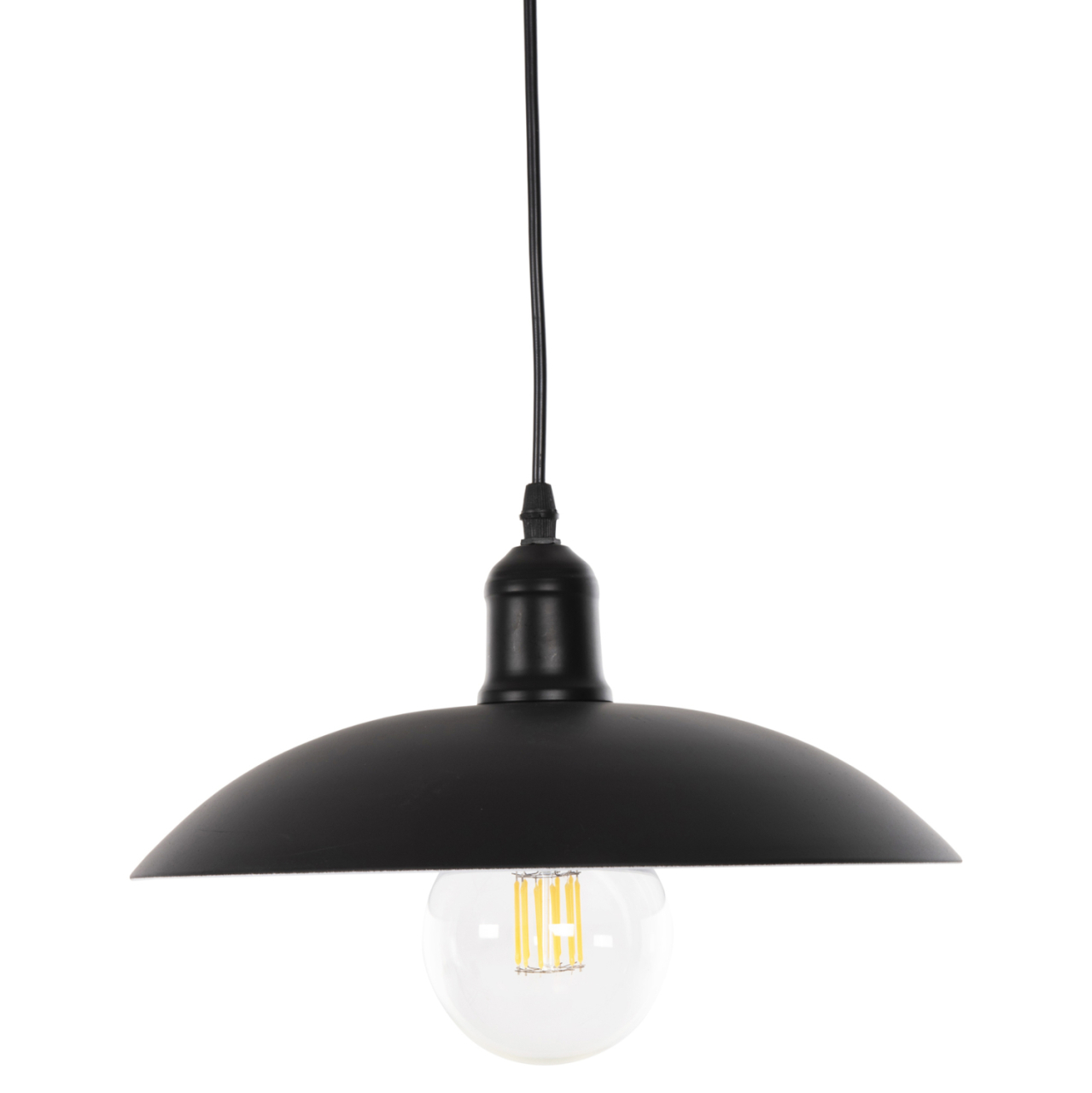 CEILING PENDANT LAMP HM4135 BLACK METAL CAP Φ31x110H cm. [3]