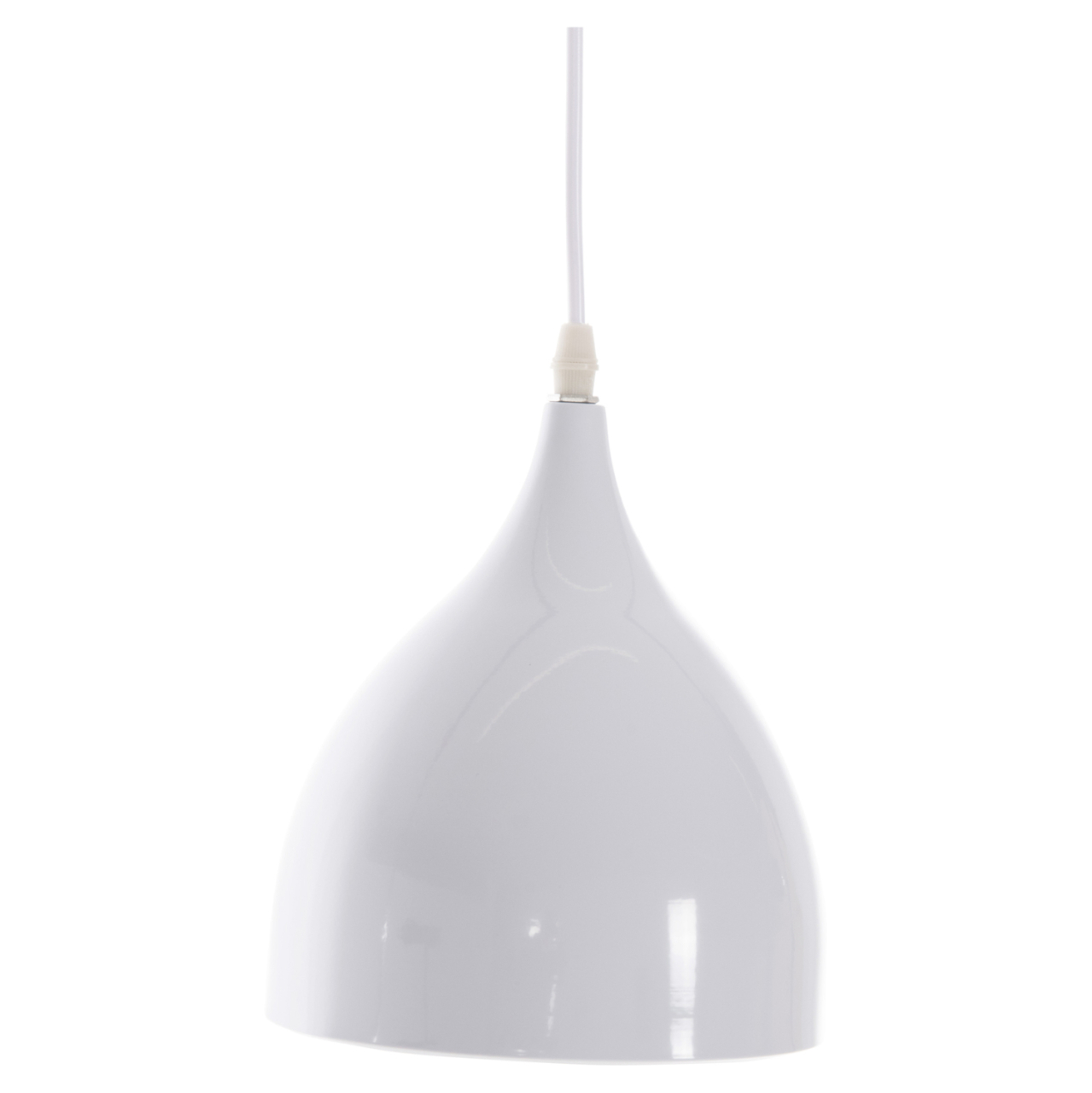 CEILING PENDANT LAMP HM4138 3-LIGHT WHITE METAL Φ33x33-115Hcm. [3]