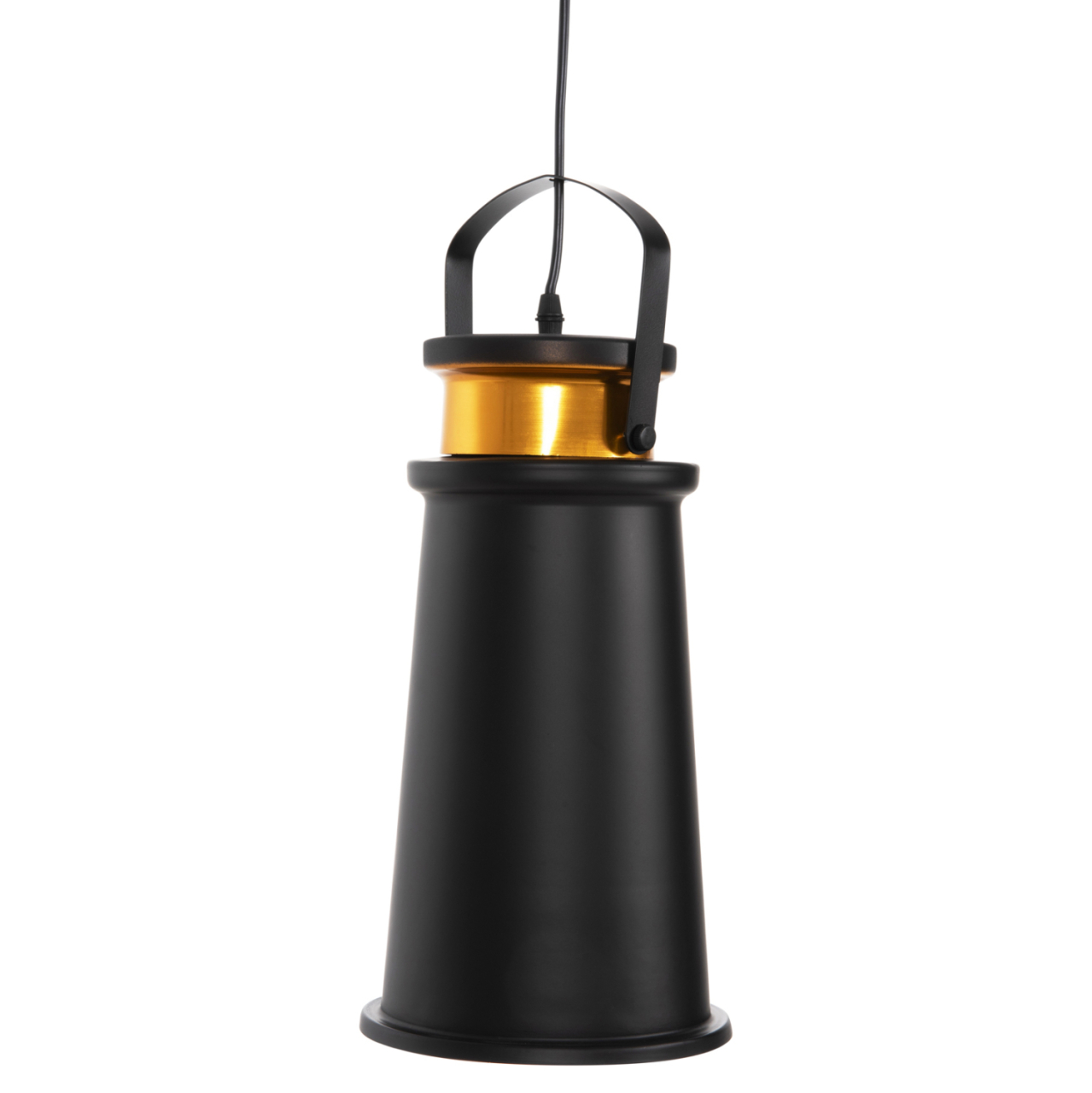 CEILING PENDANT LAMP HM4140 BLACK-GOLD ALUMINUM CAP Φ19x132H cm. [3]