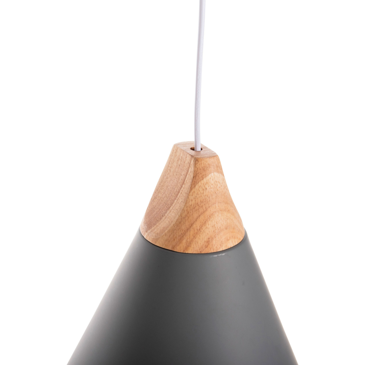 CEILING PENDANT LAMP HM4150 GREY METAL CAP Φ21,5x115Hcm. [5]