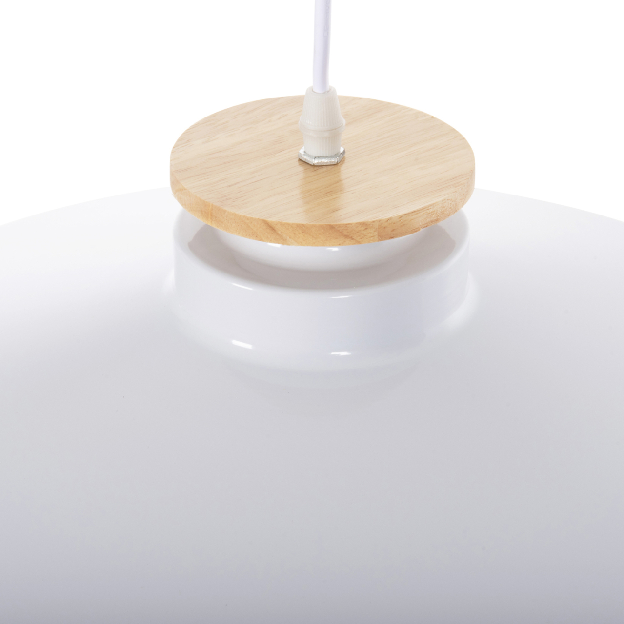 CEILING PENDANT LAMP HM4159.02 WHITE METAL CAP Φ40x116Hcm. [5]
