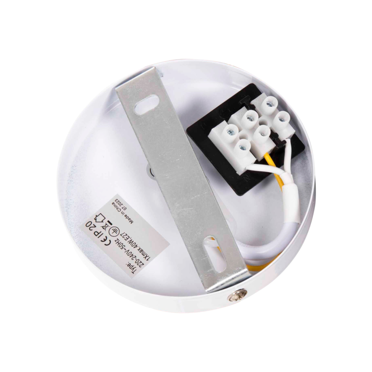 CEILING PENDANT LAMP HM4159.02 WHITE METAL CAP Φ40x116Hcm. [8]