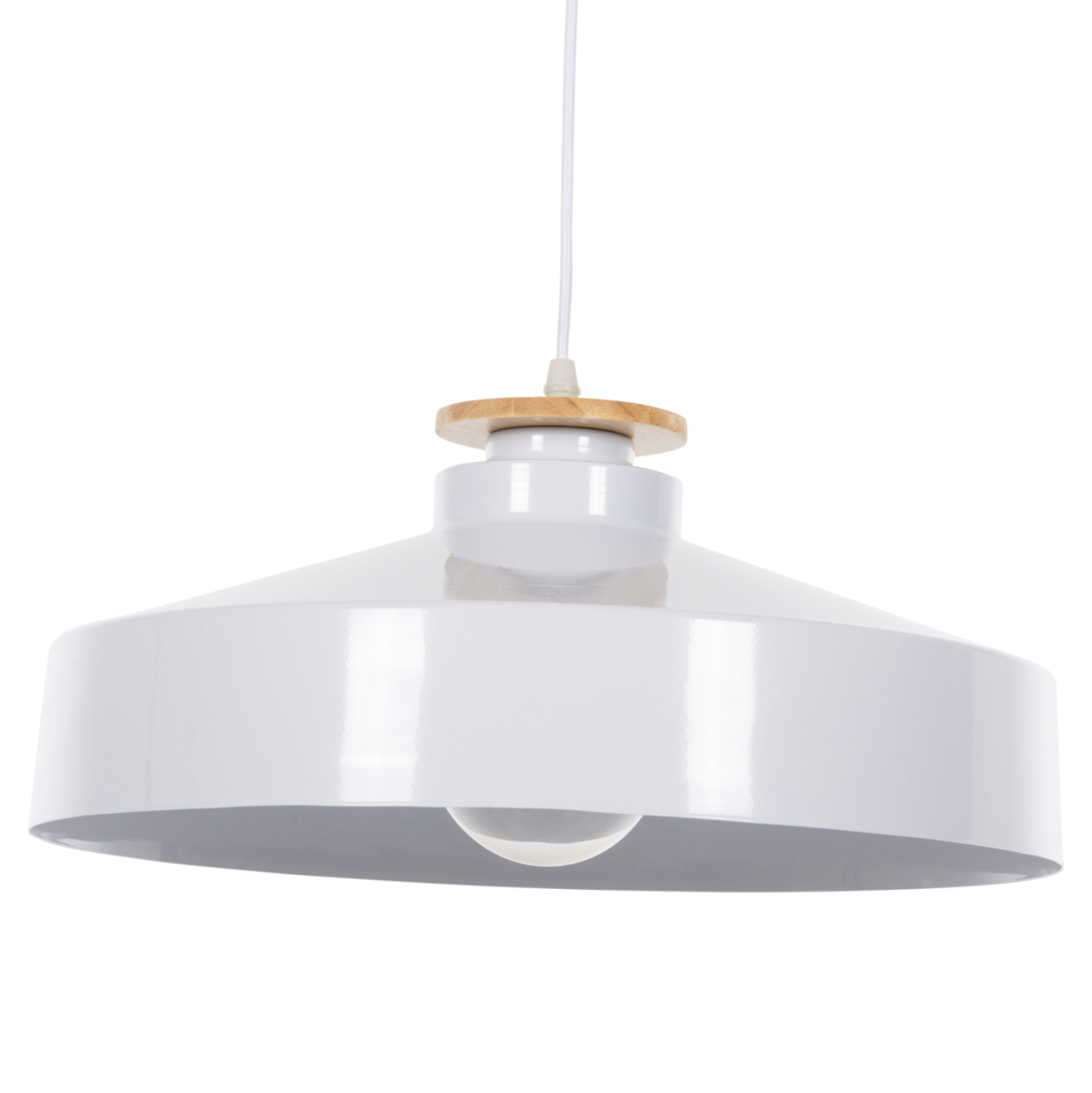 CEILING PENDANT LAMP HM4159.02 WHITE METAL CAP Φ40x116Hcm. [3]