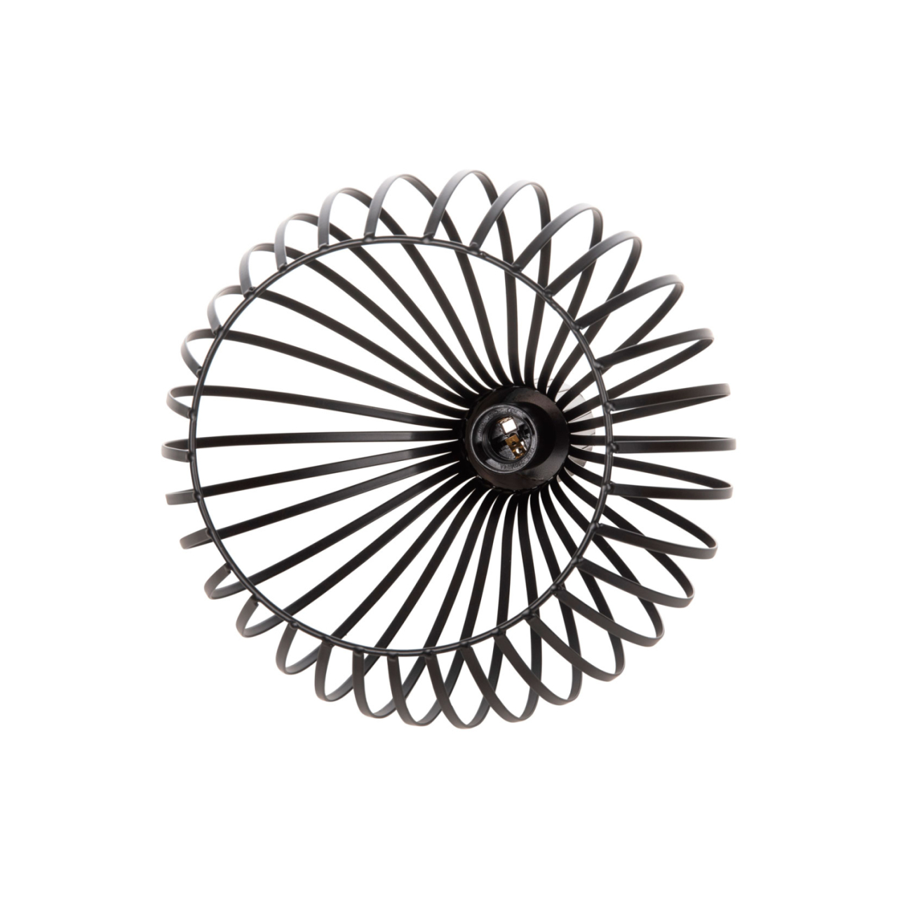 CEILING PENDANT LAMP HM4164 BLACK METAL CAP Φ28x138Hcm. [5]