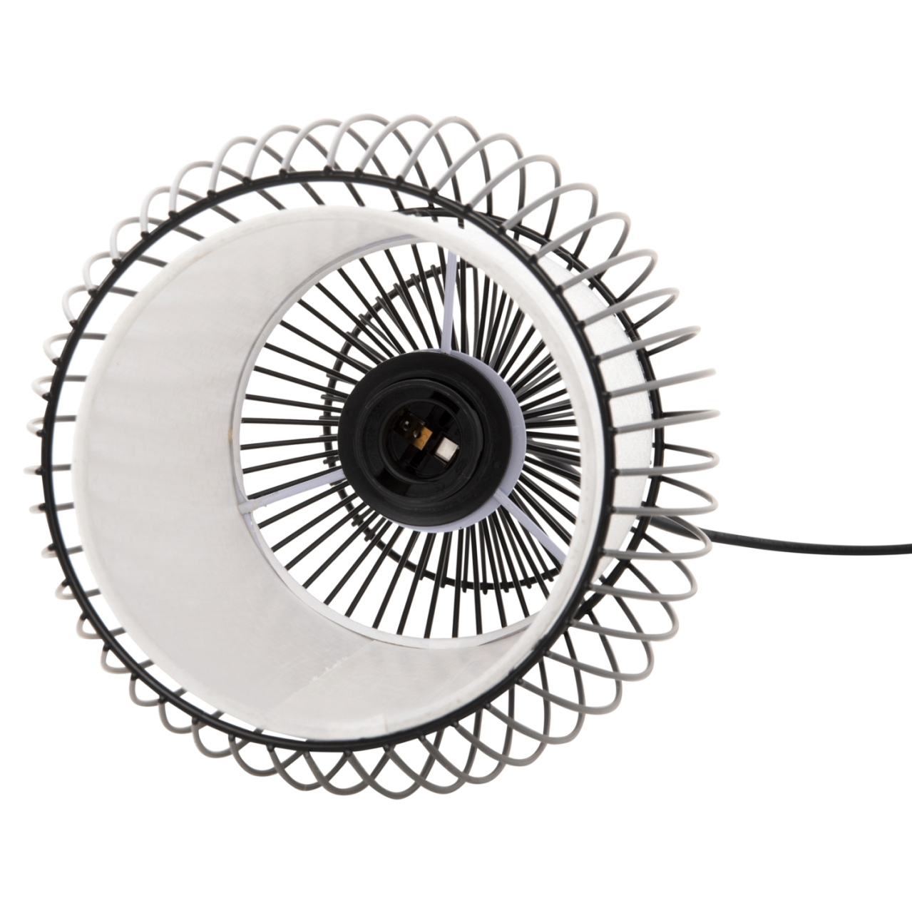 CEILING PENDANT LAMP HM4186 BLACK METAL 20x20x131Hcm. [5]