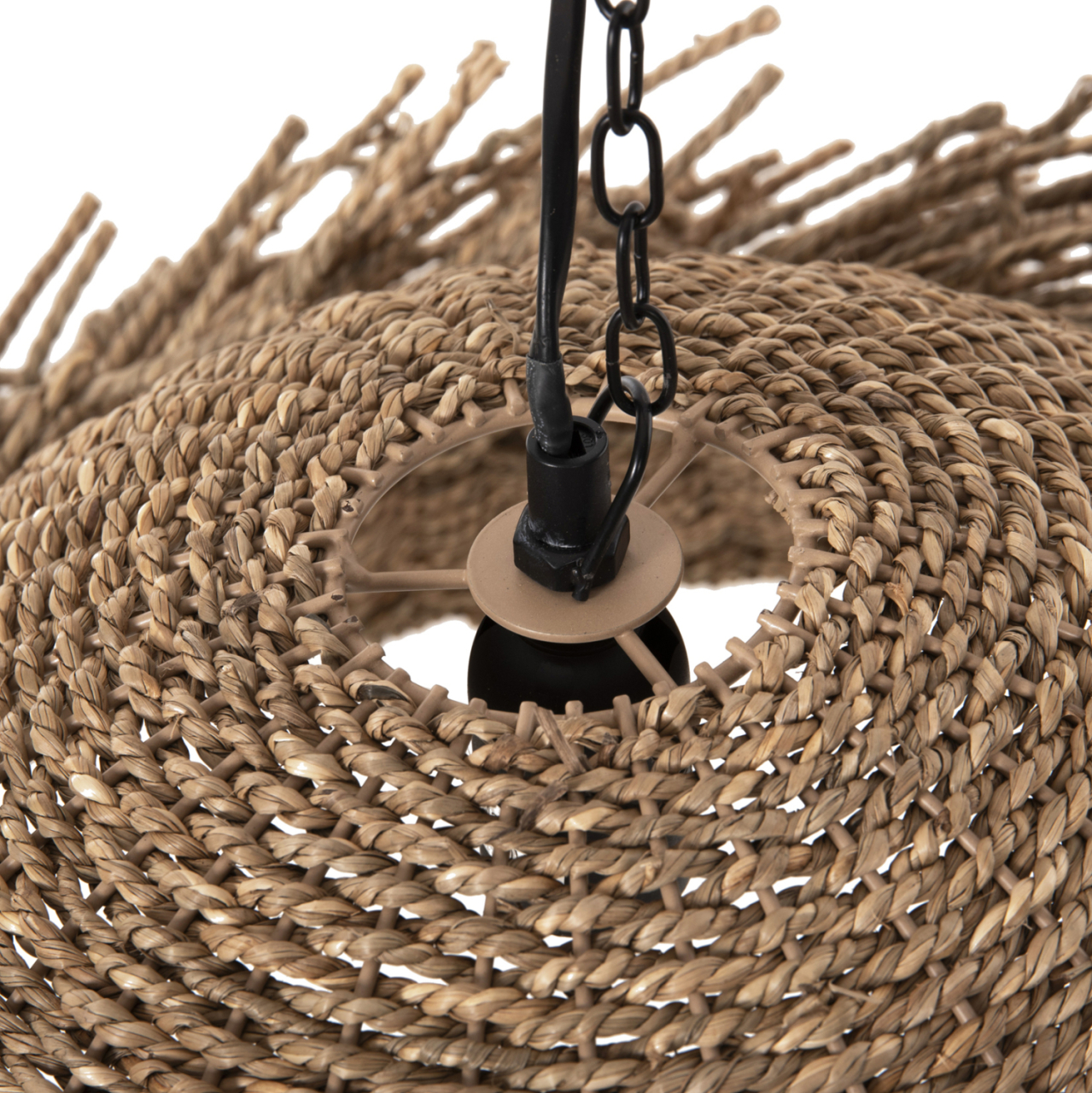 CEILING PENDANT LAMP HM4347 SEAGRASS IN NATURAL COLOR Φ72x30-140Hcm. [5]