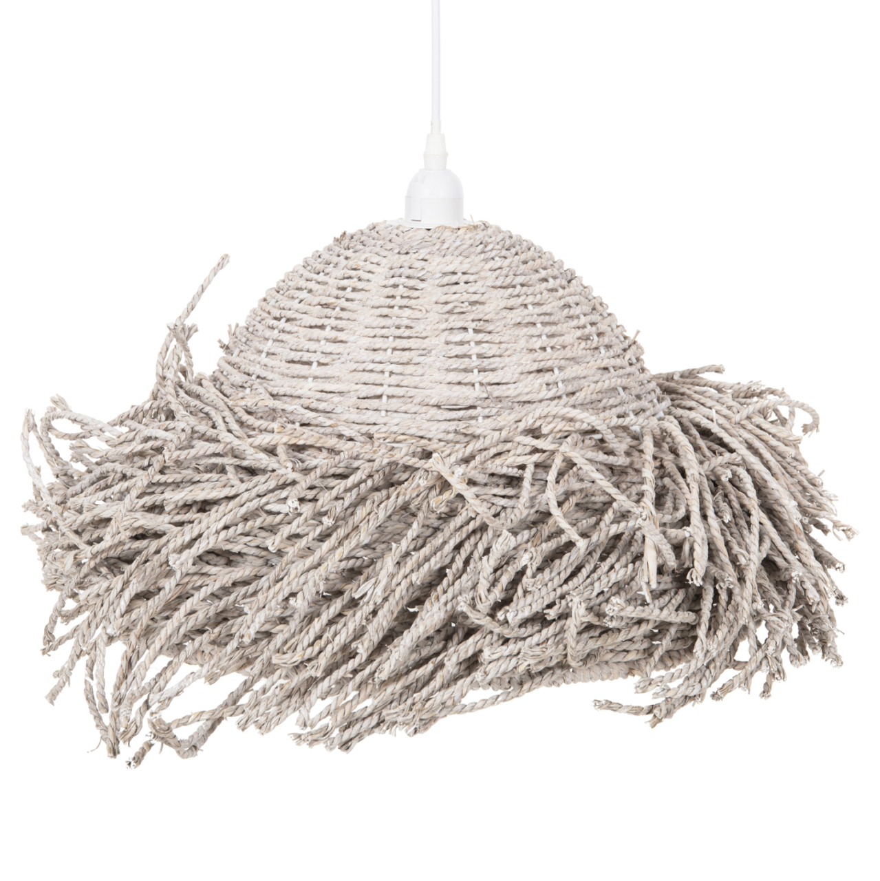 CEILING PENDANT LAMP HM4349 SEAGRASS IN WHITEWASH COLOR Φ50x25-135Hcm. [4]