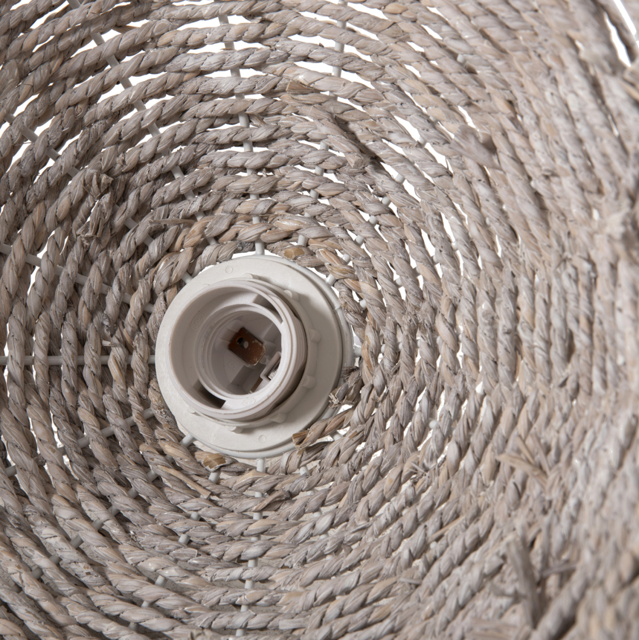 CEILING PENDANT LAMP HM4349 SEAGRASS IN WHITEWASH COLOR Φ50x25-135Hcm. [7]