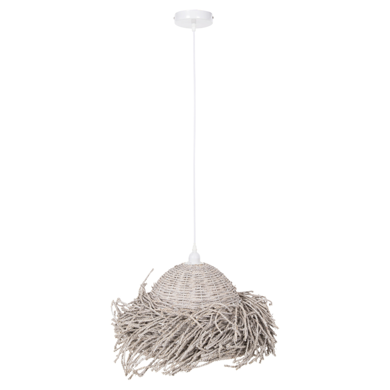 CEILING PENDANT LAMP HM4349 SEAGRASS IN WHITEWASH COLOR Φ50x25-135Hcm. [3]