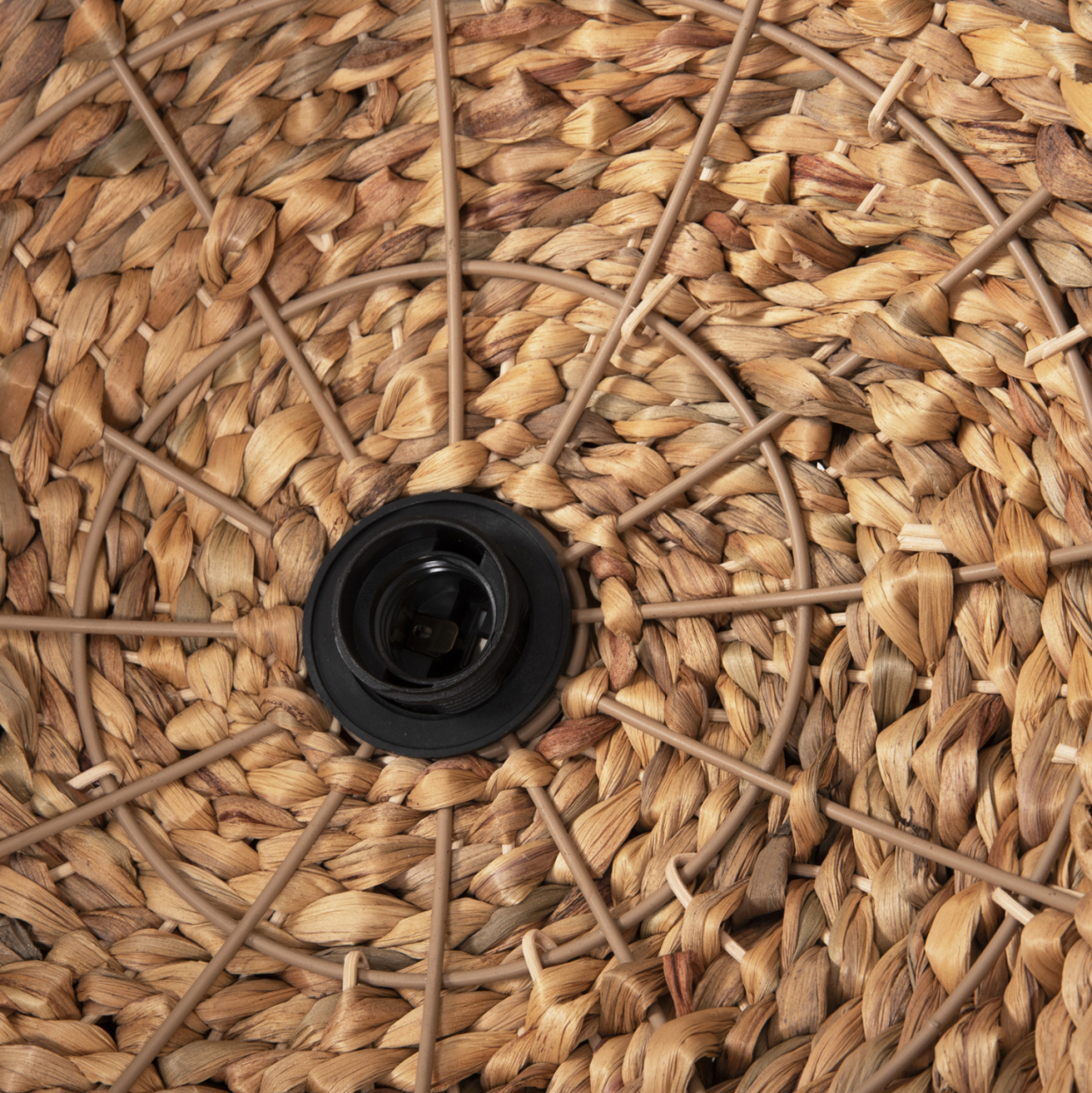 CEILING PENDANT LAMP HM4353 WATER HYACINTH IN NATURAL COLOR Φ62x30-120Hcm. [6]