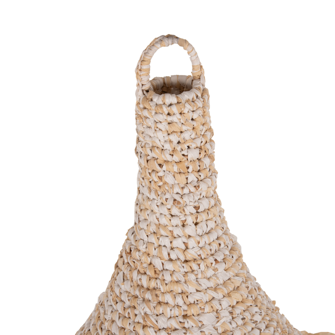 CEILING PENDANT LAMP HM7816 PALM LEAF FIBER FRINGES IN NATURAL COLOR Φ53x45Hcm [4]