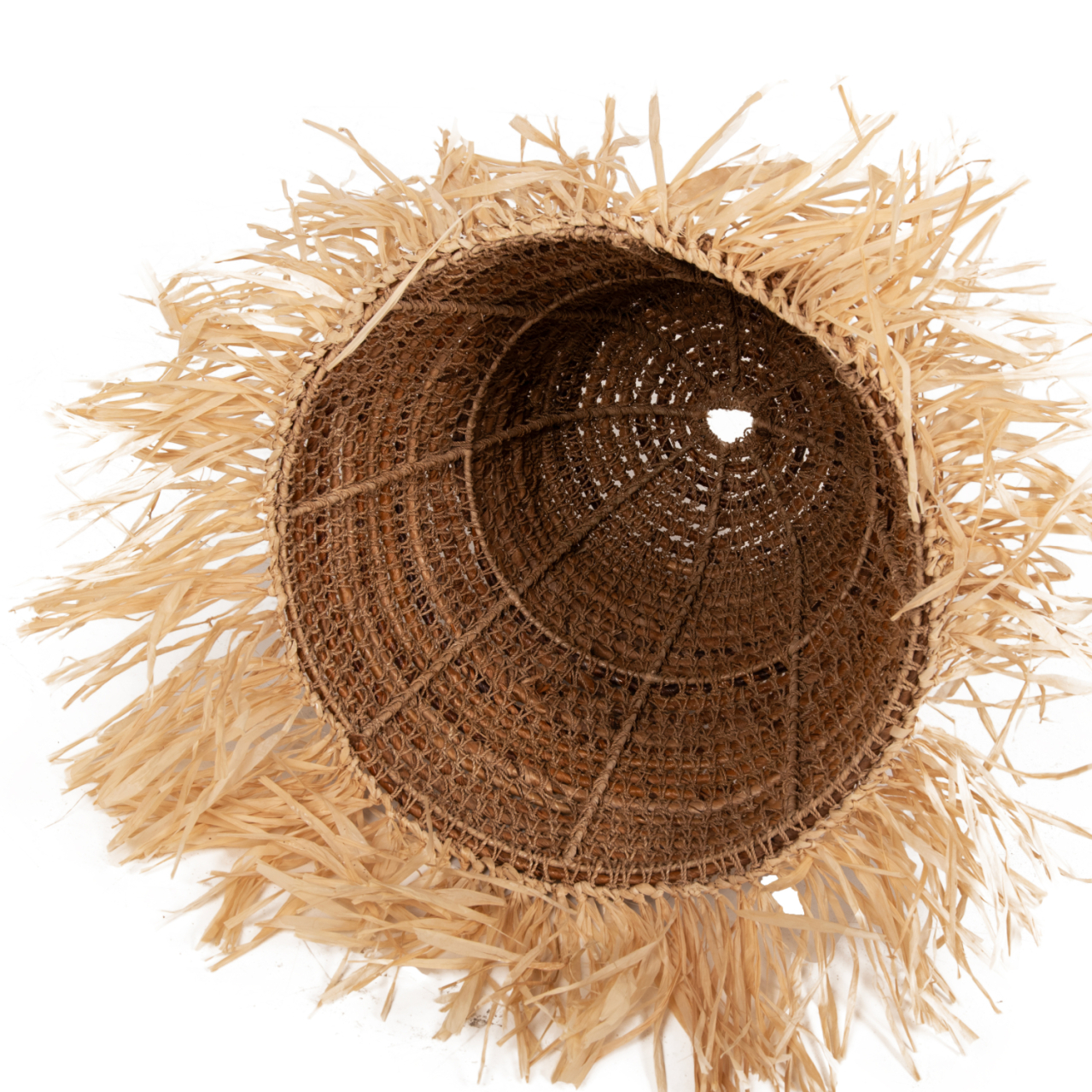 CEILING PENDANT LAMP HM7818 DRIED BANANA TREE FIBERS IN NATURAL COLOR Φ60x90-180Hcm. [3]
