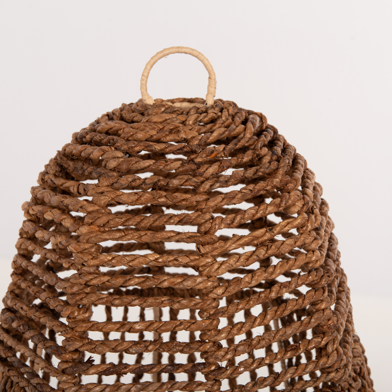 CEILING PENDANT LAMP HM7858 DRIED BANANA TREE FIBERS IN BROWN COLOR Φ41x41-136Hcm. [4]