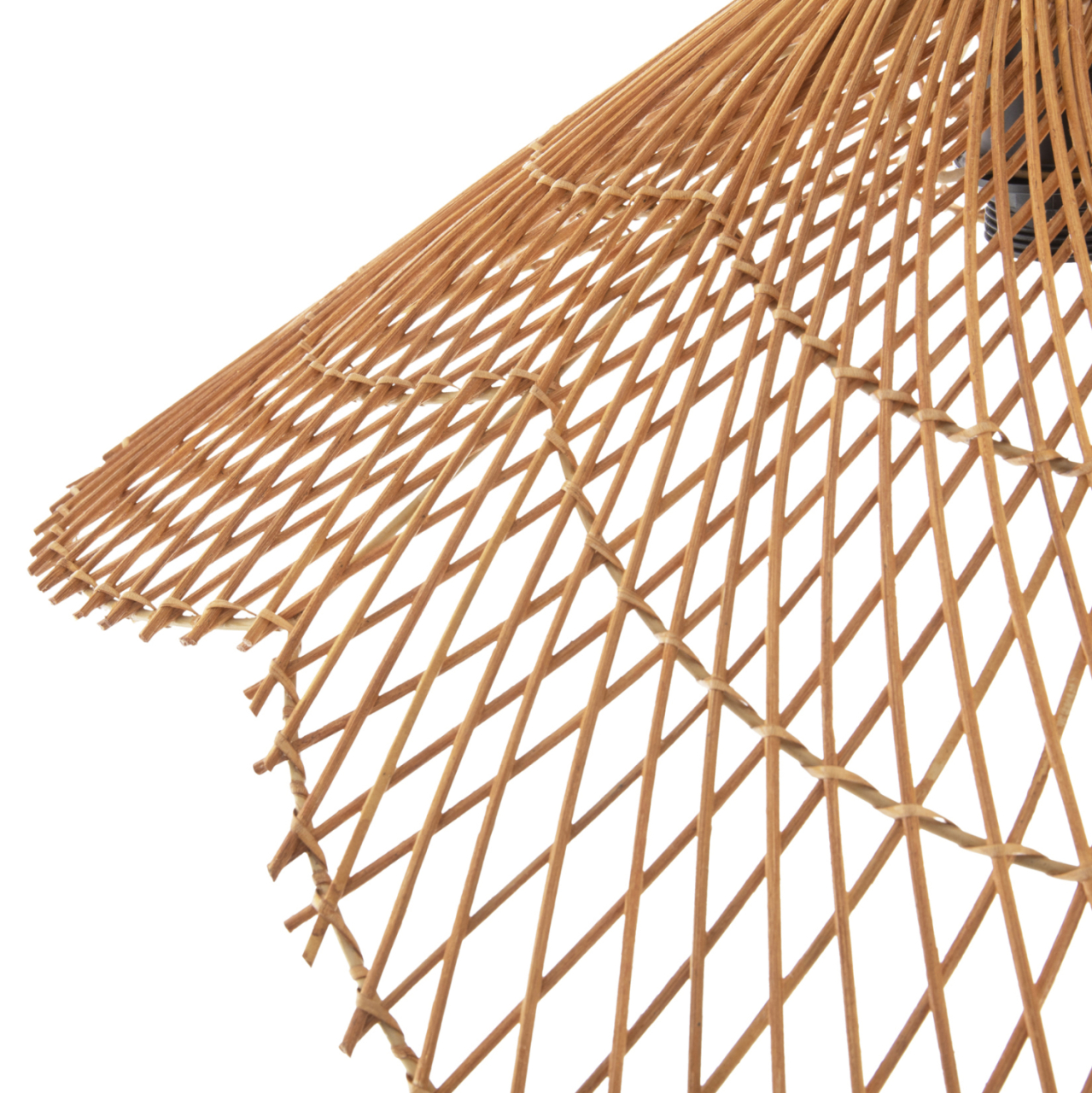 CEILING PENDANT LAMP HM7878.01 RATTAN IN SAND BEIGE COLOR Φ58,5x31Hcm. [4]