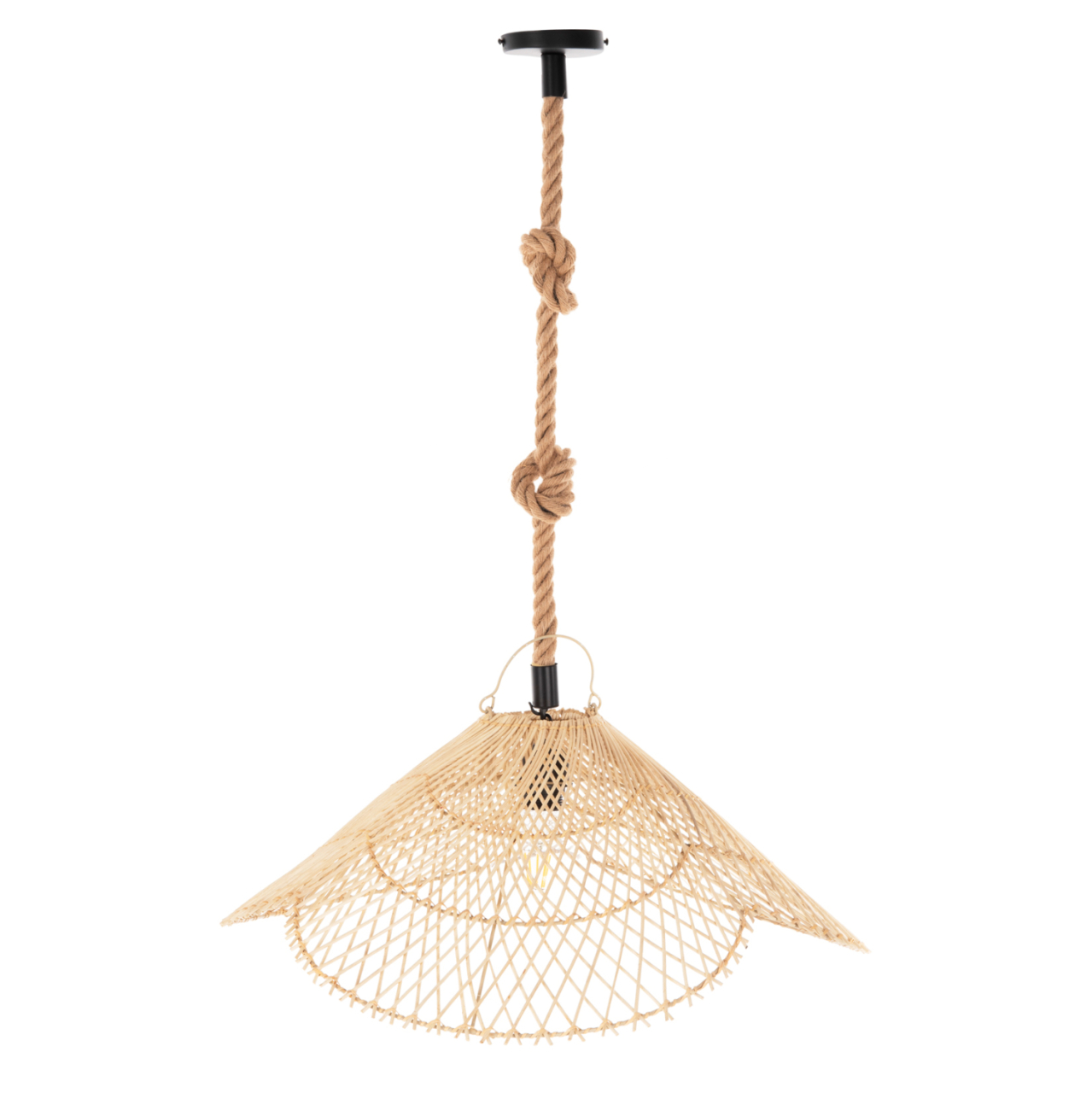 CEILING PENDANT LAMP HM7878.02 RATTAN IN NATURAL COLOR Φ58,5x31Hcm. [3]