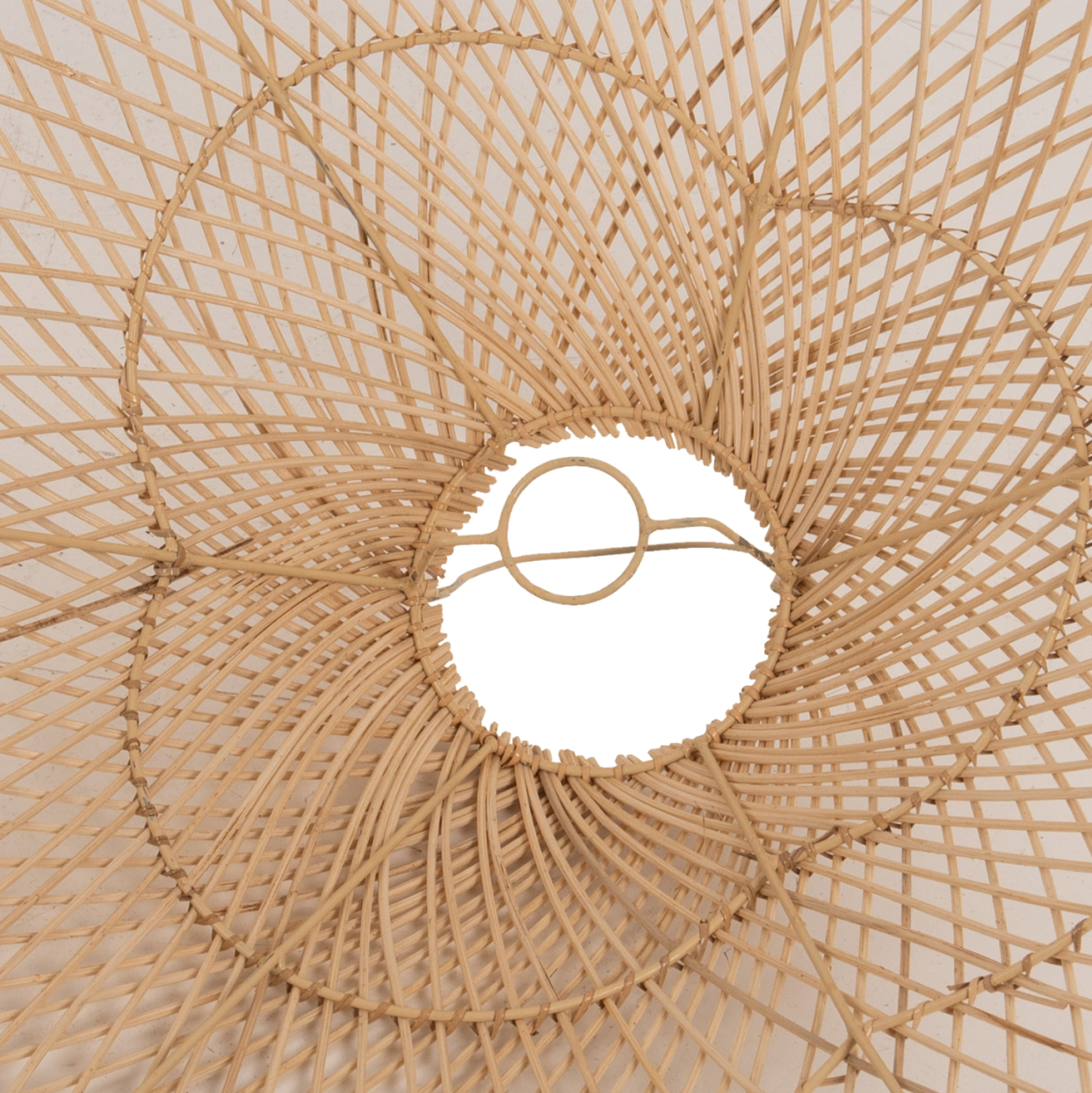 CEILING PENDANT LAMP HM7879.02 RATTAN IN NATURAL COLOR Φ80x31x126Hcm. [3]