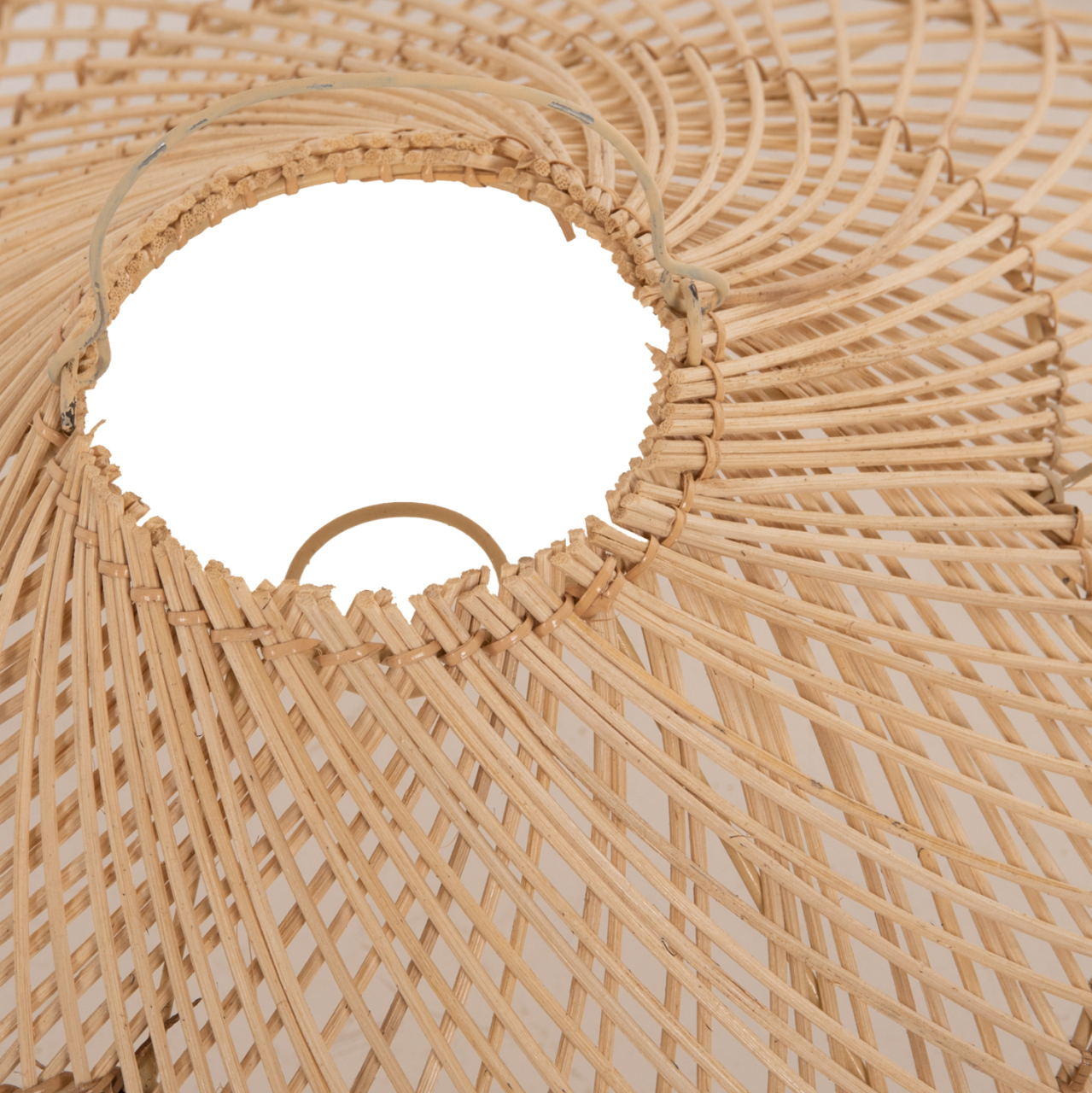 CEILING PENDANT LAMP HM7879.02 RATTAN IN NATURAL COLOR Φ80x31x126Hcm. [4]