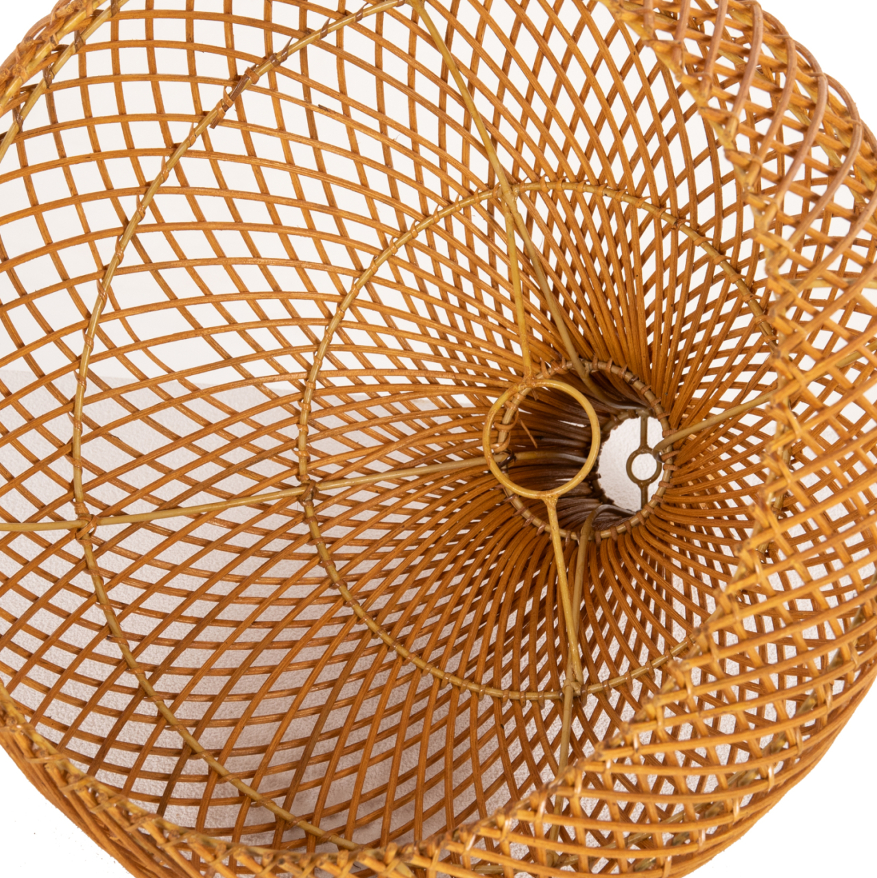 CEILING PENDANT LAMP HM7881 RATTAN IN NATURAL COLOR Φ41x137Hcm. [3]