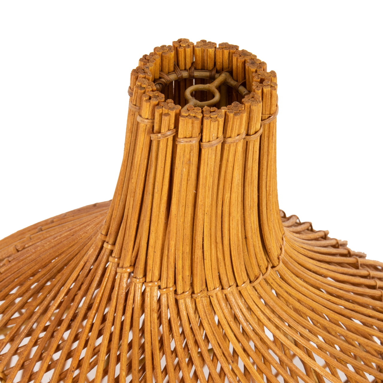 CEILING PENDANT LAMP HM7881 RATTAN IN NATURAL COLOR Φ41x137Hcm. [4]
